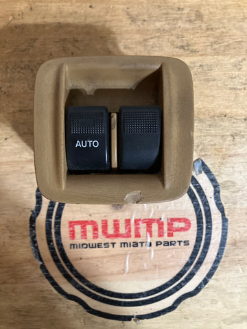 2001-2005 Mazda Miata Black Power Window Switch (Tan)
