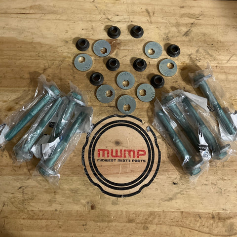 1990-2005 Mazda Miata Camber Eccentric Alignment Nut Bolt and Washer Kit NA80-28-66ZD