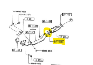 1990-1993 Mazda Miata Exhaust Gasket Post Down Pipe - Pre Cat B322-40-305