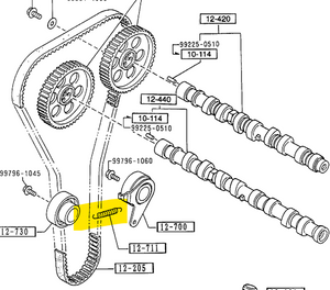 1990-2005 Mazda Miata Timing Tensioner Spring B660-12-711C