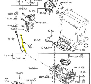 1999-2005 Mazda Miata NB Oil Dip Stick Tube Pipe