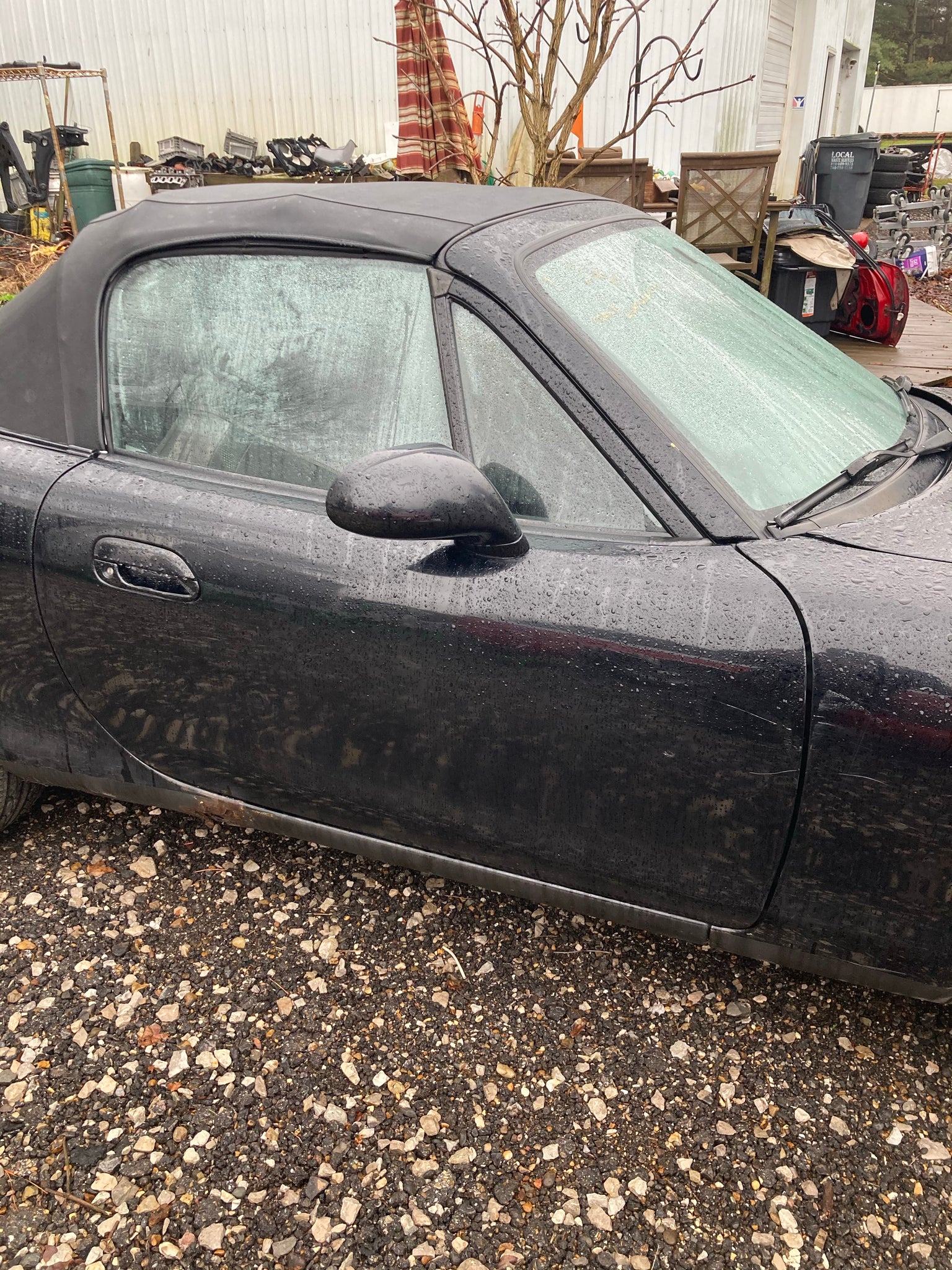 1999-2000 Mazda Miata Passenger Side Door (Black)