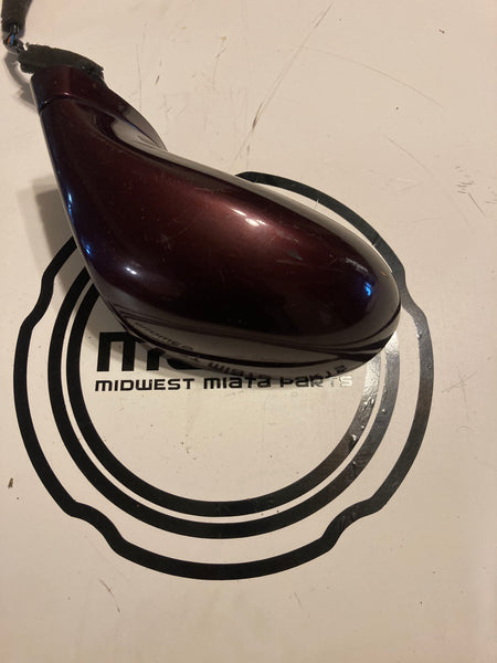 1999-2005 Mazda Miata Passenger Side Right Mirror Merlot