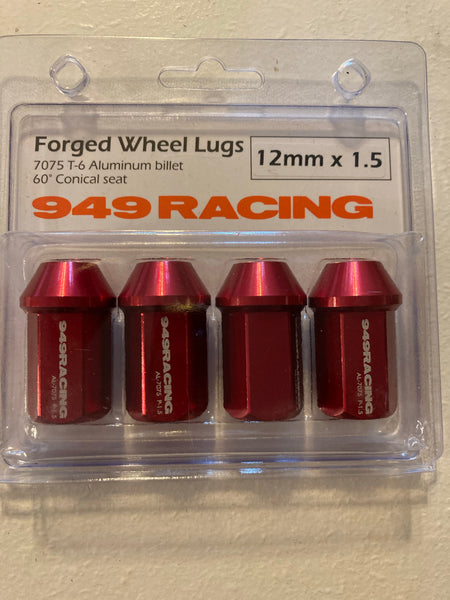949 Racing 12X1.5 Lightweight Forged 7075 T-6 Aluminum Hex Lug Nuts