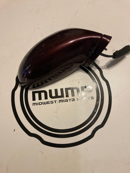 1999-2005 Mazda Miata Passenger Side Right Mirror Merlot