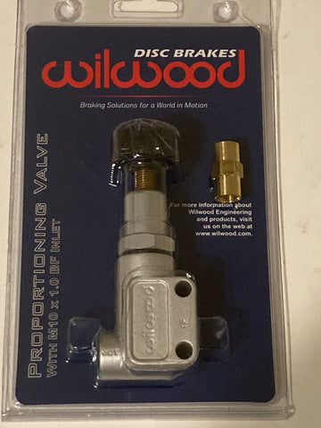 Wilwood Proportioning Valve - Knob Adjustable M10x1 BBF Inlet & Outlet