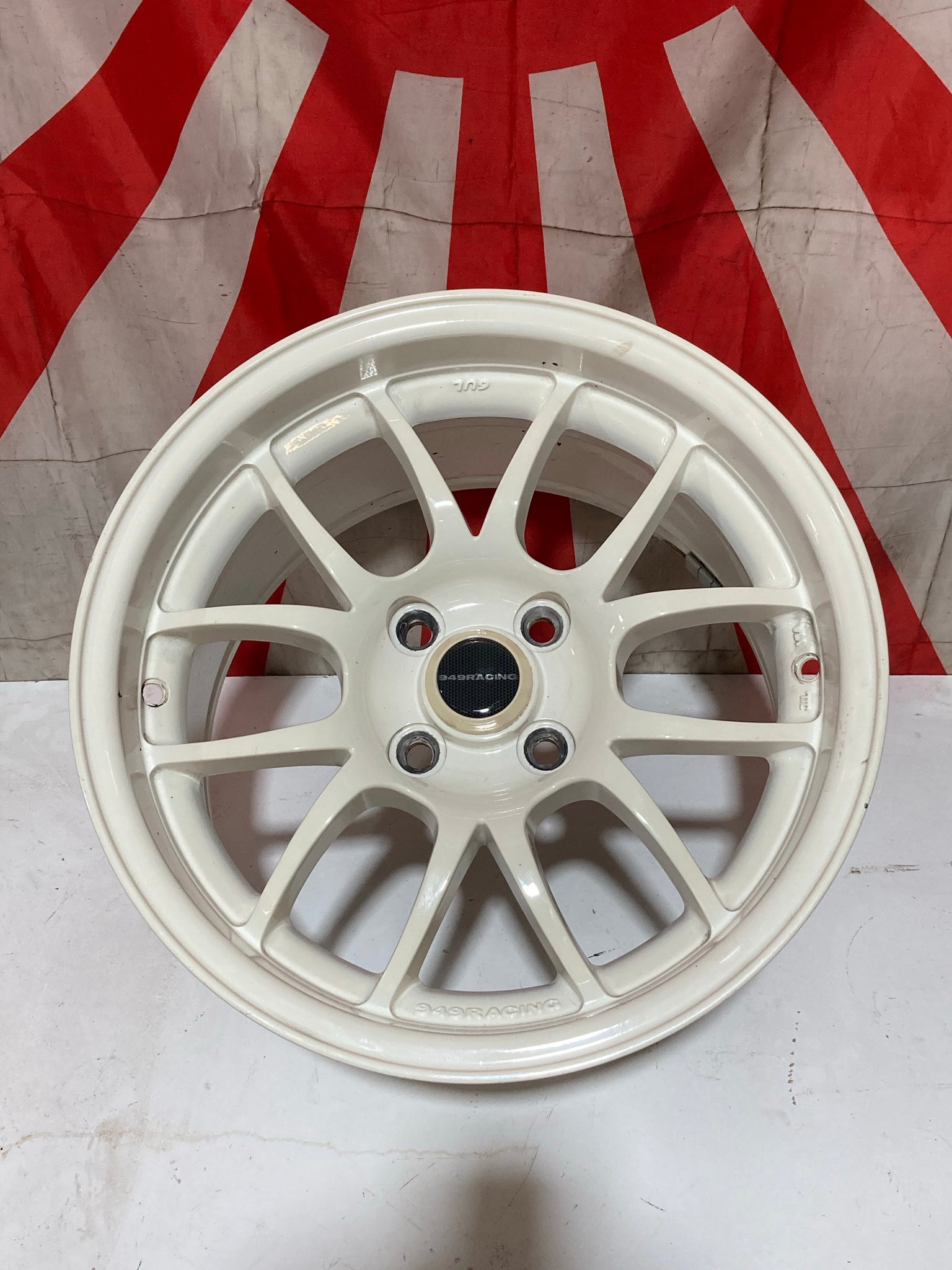 949 Racing 4x100 15x9 ET/Offset 36 6UL (White)